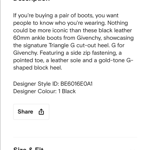 ❤️SOLD💜[givenchy] BNWT “g” block heel booties - Picture 8 of 8